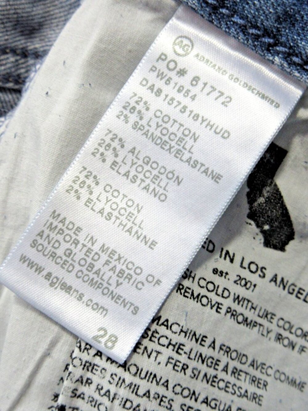 NWT Adriano Goldschmied AG Ex-Boyfriend Slim in 16 Years Hudson Slouchy Jeans 28 - Picture 10 of 11